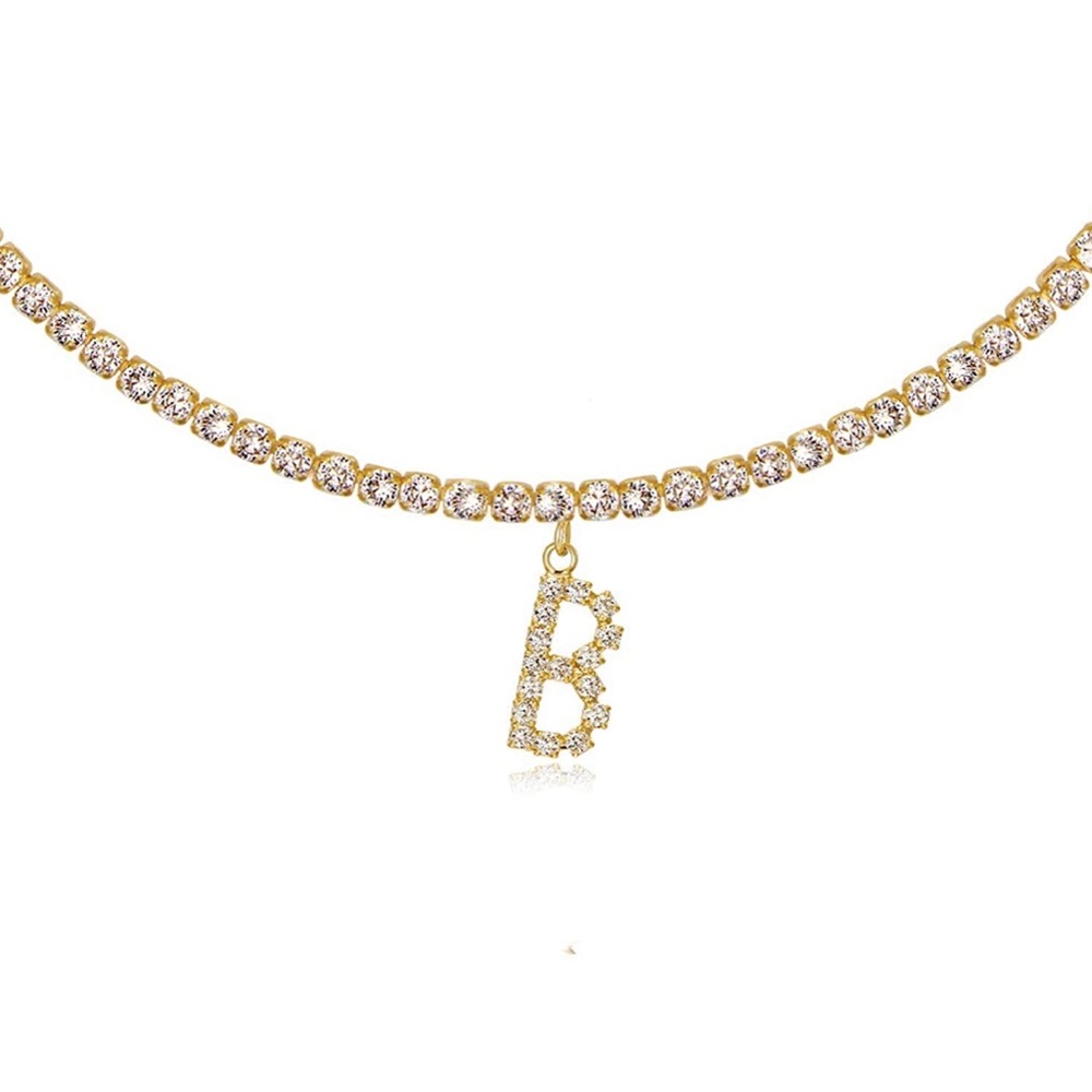 ✨Kaina 14k Gold Plated Initial Choker✨ - Picture 5 of 16